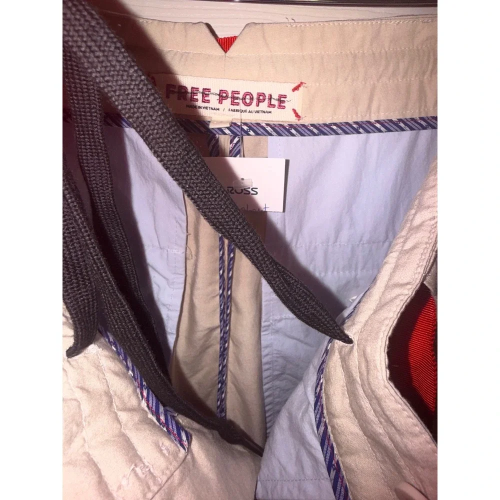 NWT Free People Perfect Prep Trouser Linen Blend Shorts Size 2